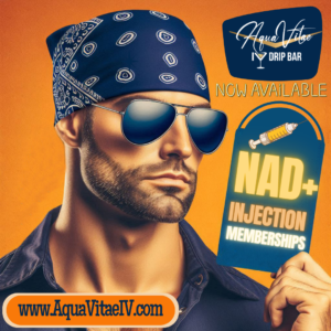 NAD+ Membership, Membership Injections, Injection Membership, Aqua Vitae IV Drip Bar